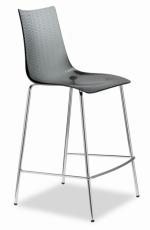 Бар стол в прозрачно сив цвят