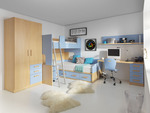 Детски стаи с двуетажни легла по поръчка