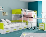 Уникалност в детска стая с двуетажно легло по поръчка